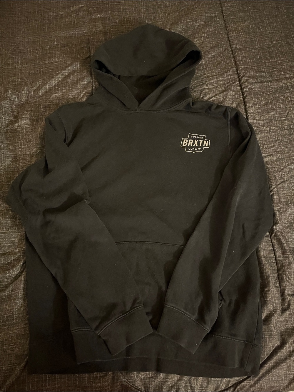 Brixton Black Hooded Logo Sweatshirt